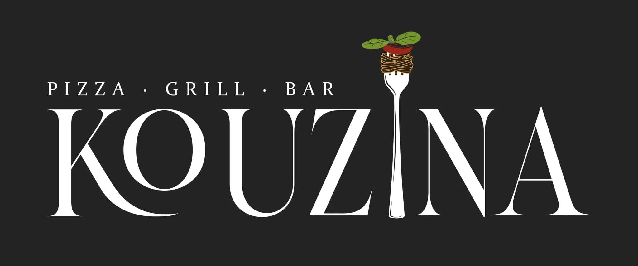 neues Restaurant Logo, Kouzina Schriftzug